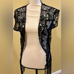 Fun Fringe Boho Lace Vest